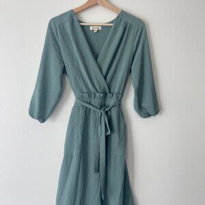 Monteau Green Sundress Pockets Marshalls Medium